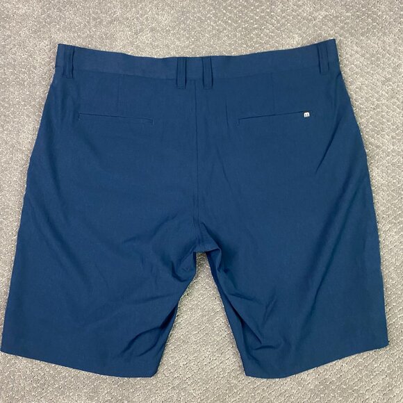 NWOT Travis Mathew Beck Shorts Men's 40 Blue Stretch Golf 1MY726 - Picture 4 of 12